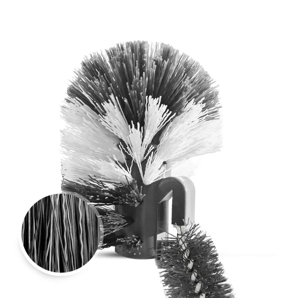 Bộ Hộp Cọ Toilet Tròn X2 Sợi Cước