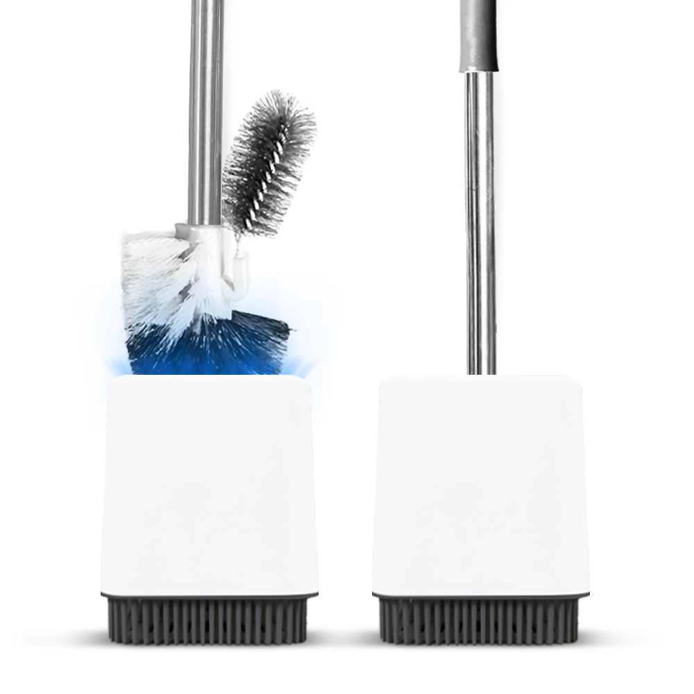 Bộ Hộp Cọ Toilet Tròn X2 Sợi Cước